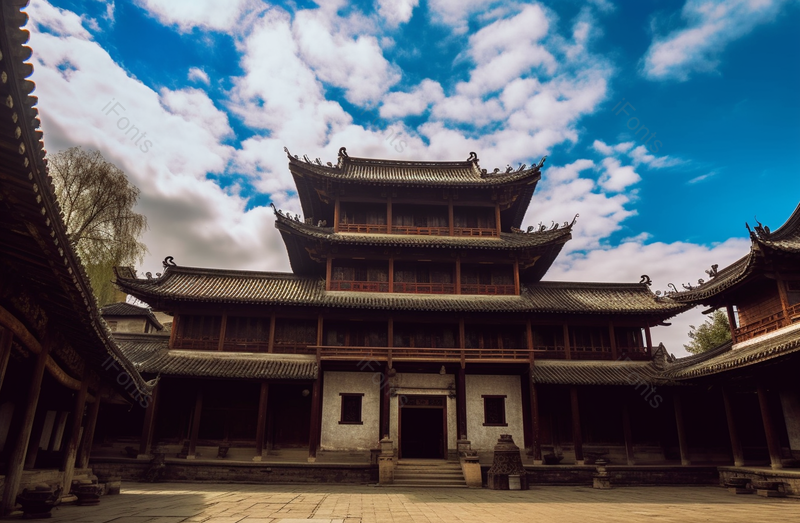 沙溪古镇寺登街古戏台全景实拍摄影图,高清,摄影图,摄影图片,图片大全,摄影图免费下载